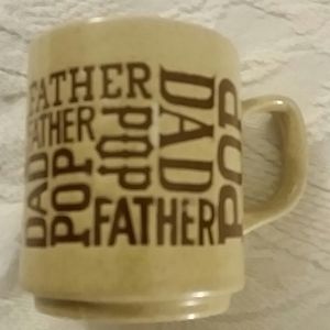 Father Pop Dad Cup. Vintage.  70's